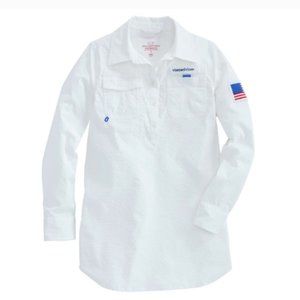 Vinyard Vines Harbor Shirt. Easily Worn As A Dress.